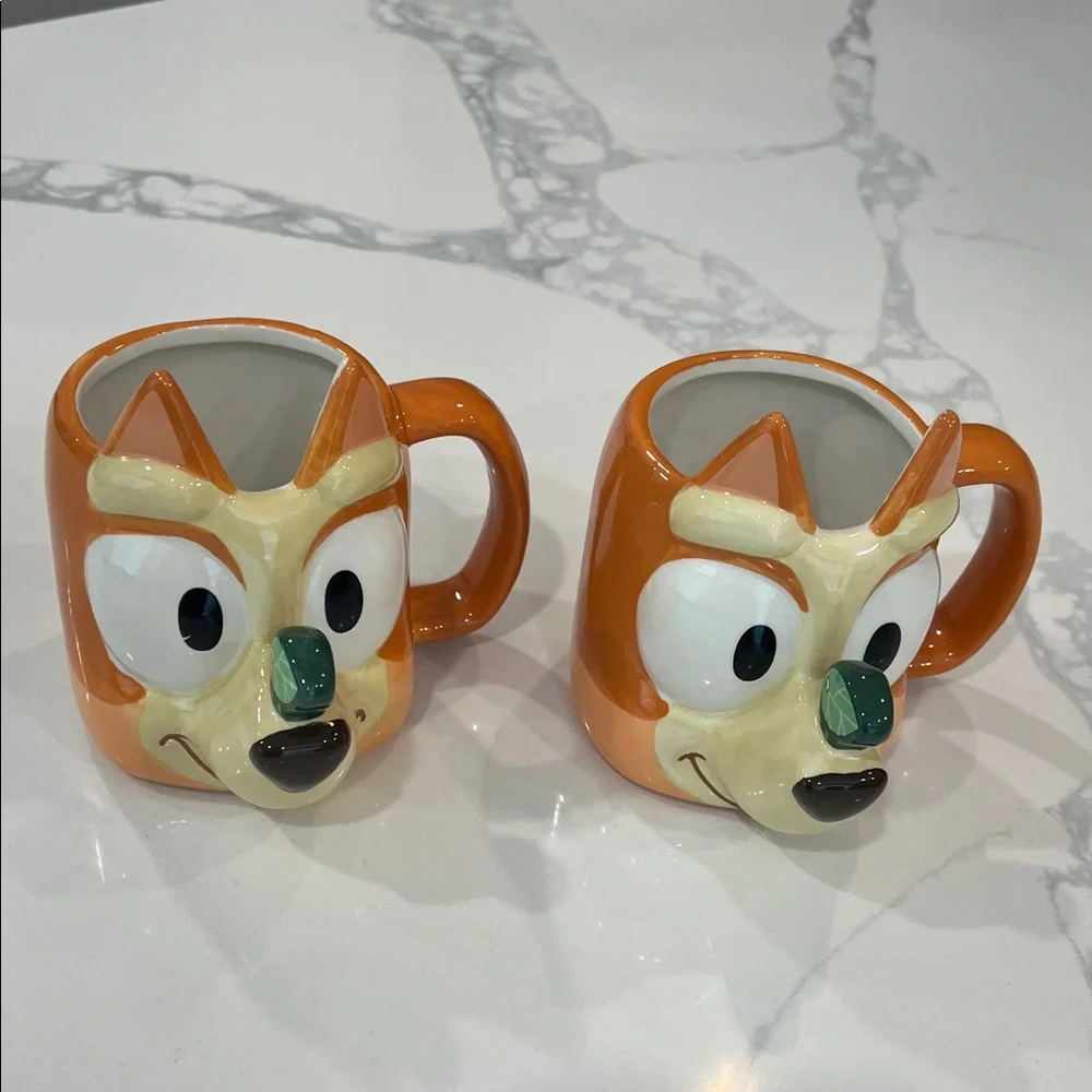 Cute.Set Of BLUEY MUGS.